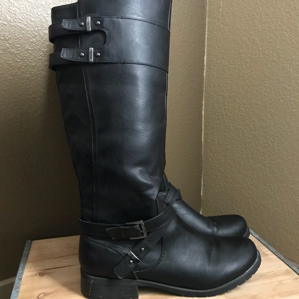 G by Guess black riding boots size 11